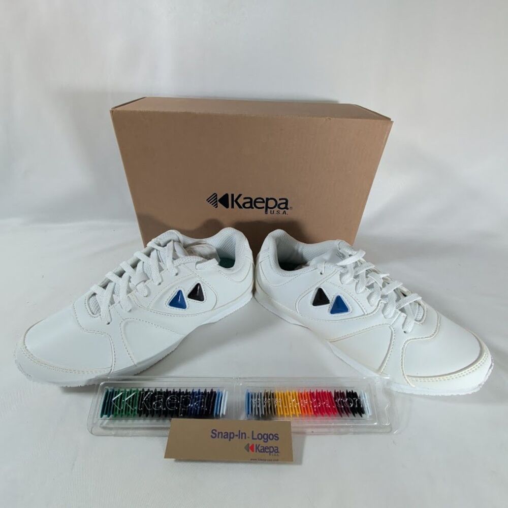 Kaepa Cheerful Cheerleading Shoes Women's Size 4 New Box Snap-In Logos